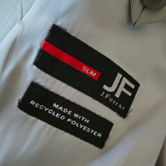 J. Ferrar Men's Light Gray Slim Fit Suit Jacket Men's Size 36R - Picture 6 of 6